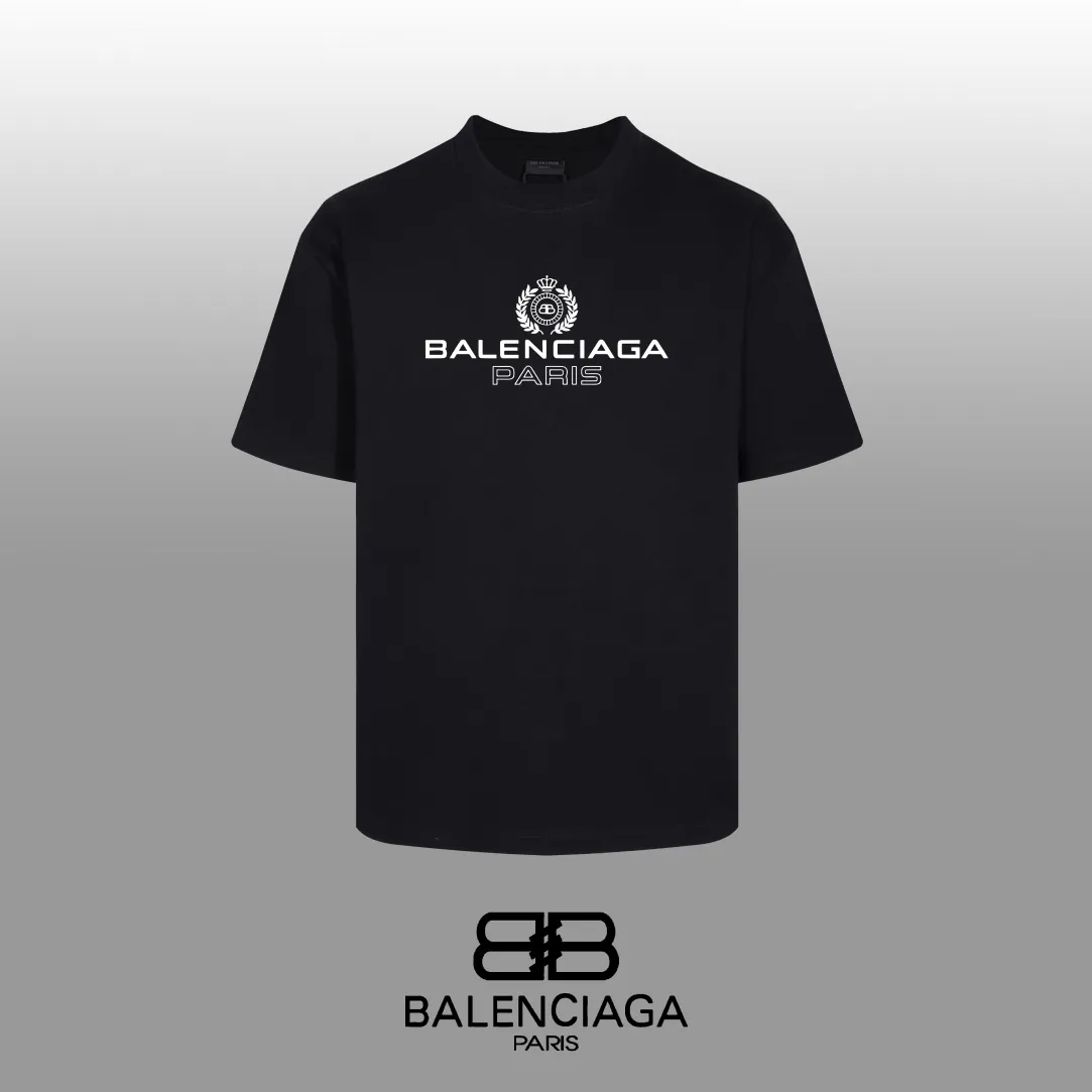 #「 Quality」 《BALENCIAGA 》24SS Classic T Quality - 2 - os 220 -26 280g - 320g - Quality ：Black Size: XS-S-M-L